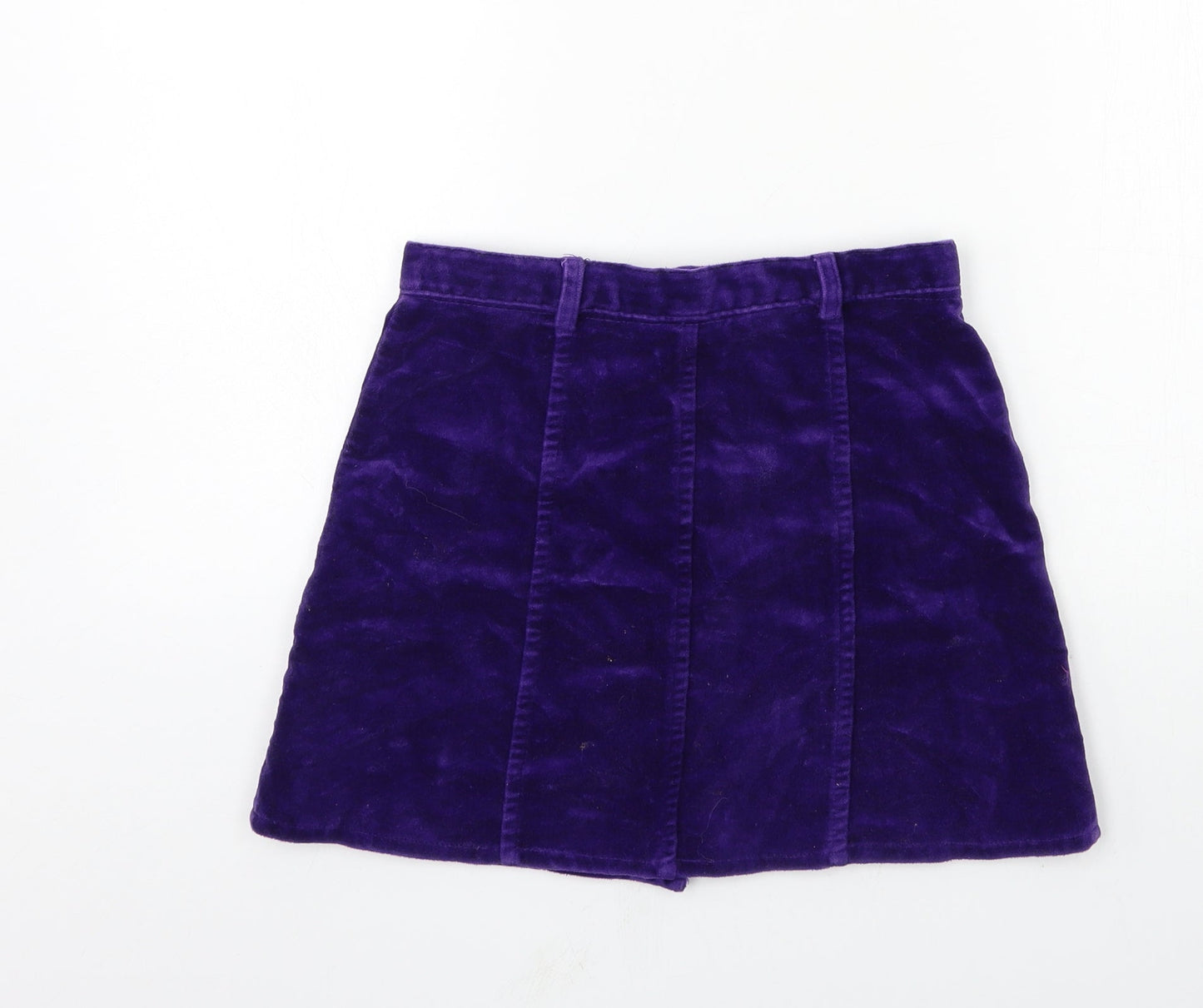 The Trader Jeans Company Girls Purple  Velour A-Line Skirt Size 11 Years