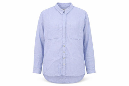 Womens UK Size 8 NEXT Blue Basic Button-Up