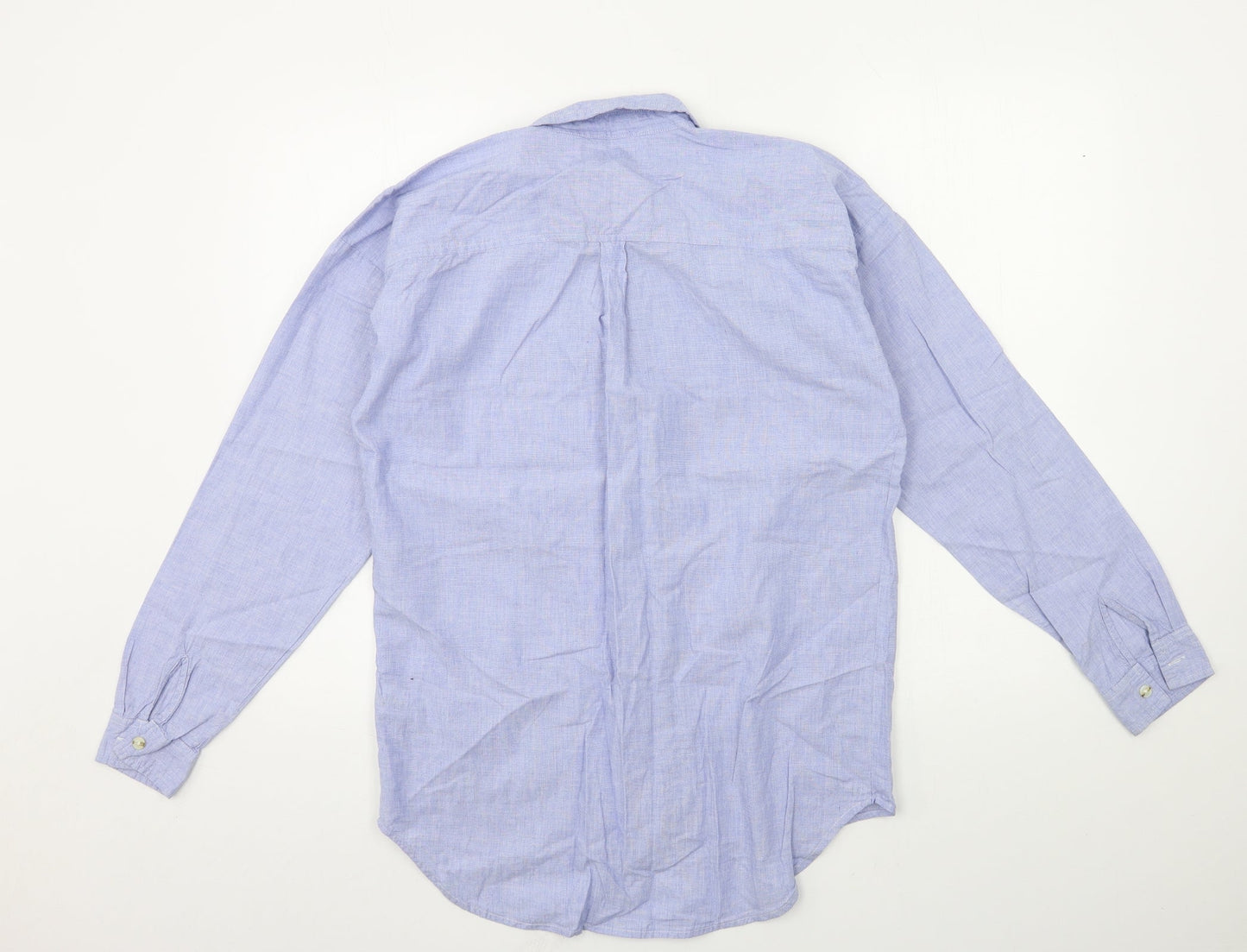 Womens UK Size 8 NEXT Blue Basic Button-Up