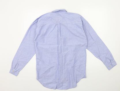 Womens UK Size 8 NEXT Blue Basic Button-Up