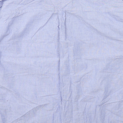 Womens UK Size 8 NEXT Blue Basic Button-Up