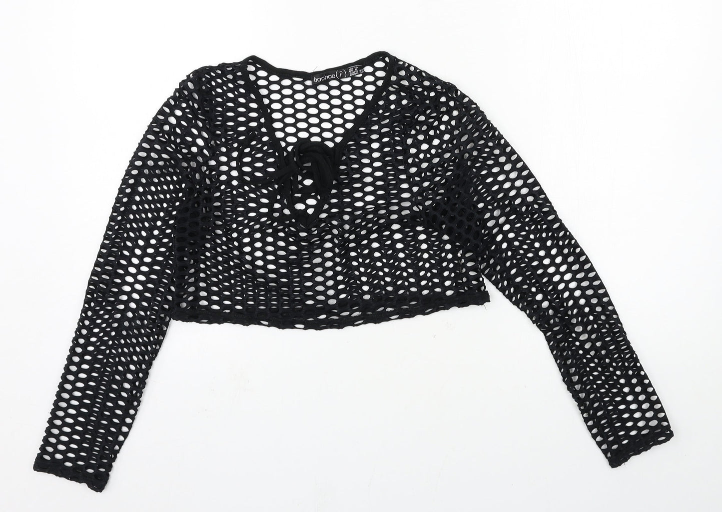 Boohoo Womens Black   Basic T-Shirt Size 10