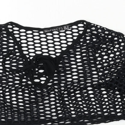 Boohoo Womens Black   Basic T-Shirt Size 10