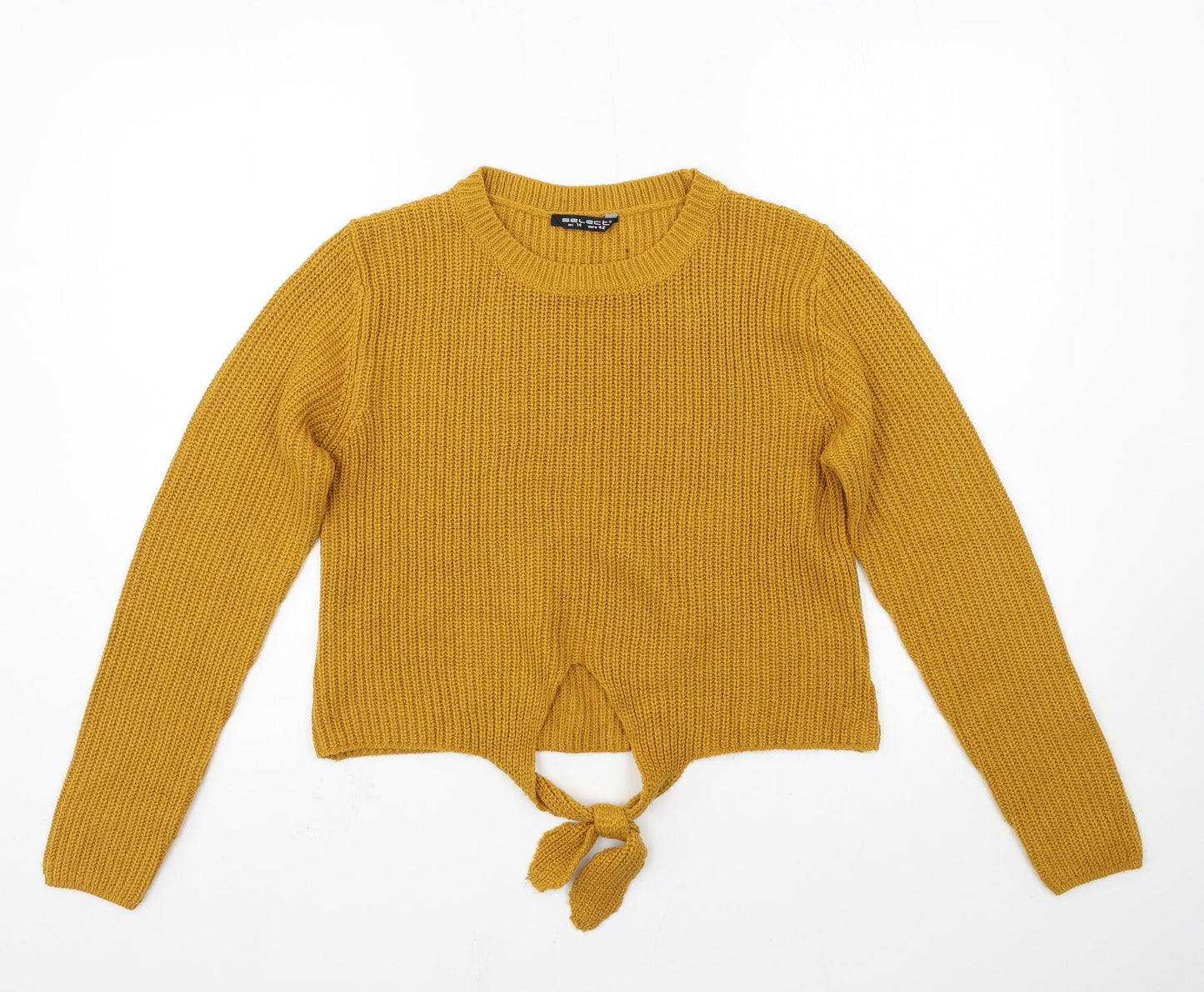 Womens UK Size 14 Select Yellow Pullover Jumper