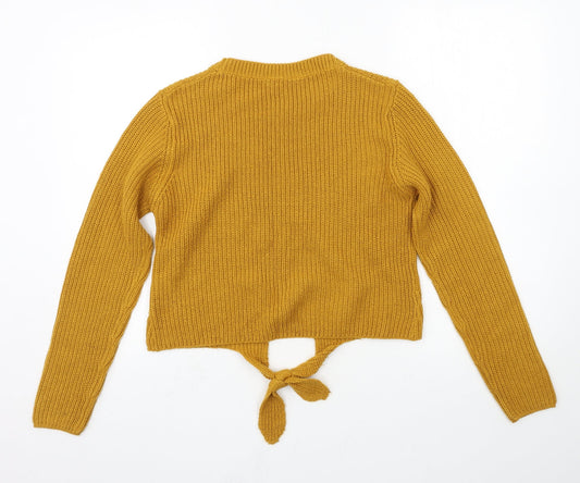 Womens UK Size 14 Select Yellow Pullover Jumper