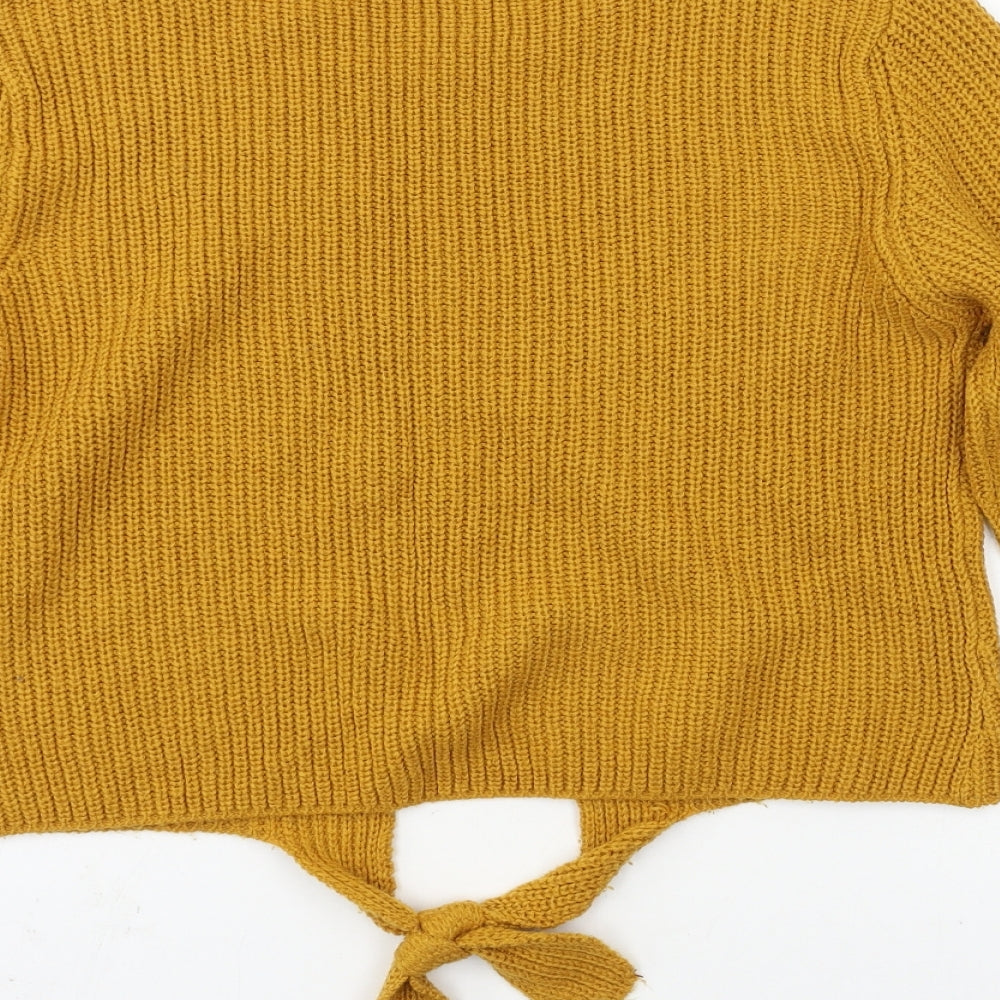 Womens UK Size 14 Select Yellow Pullover Jumper