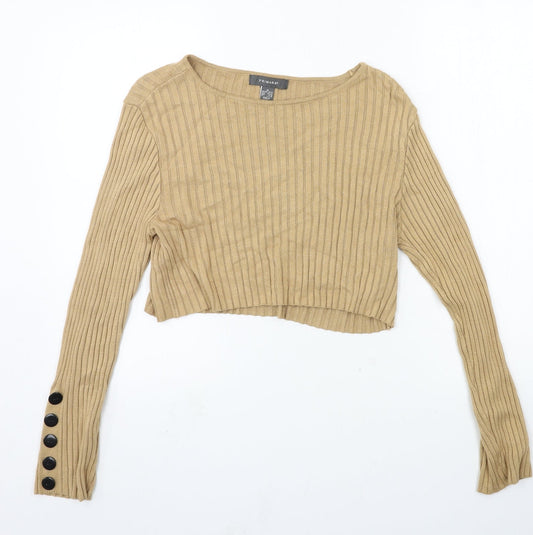 Primark Womens Brown  Knit Pullover Jumper Size 12