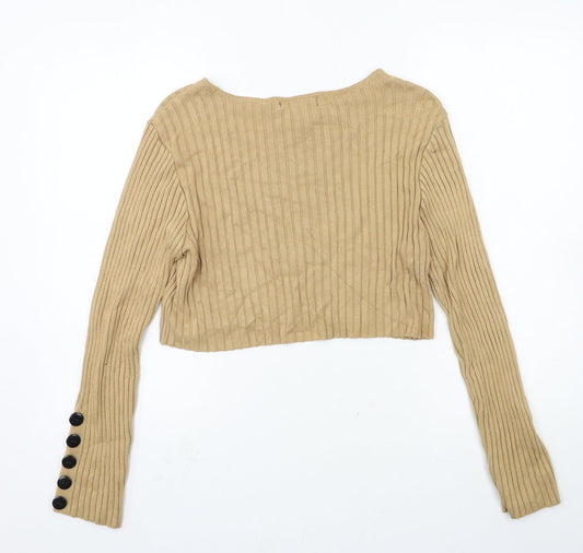 Primark Womens Brown  Knit Pullover Jumper Size 12
