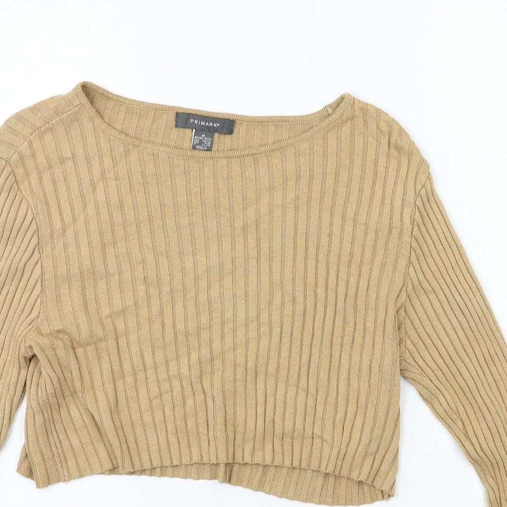 Primark Womens Brown  Knit Pullover Jumper Size 12