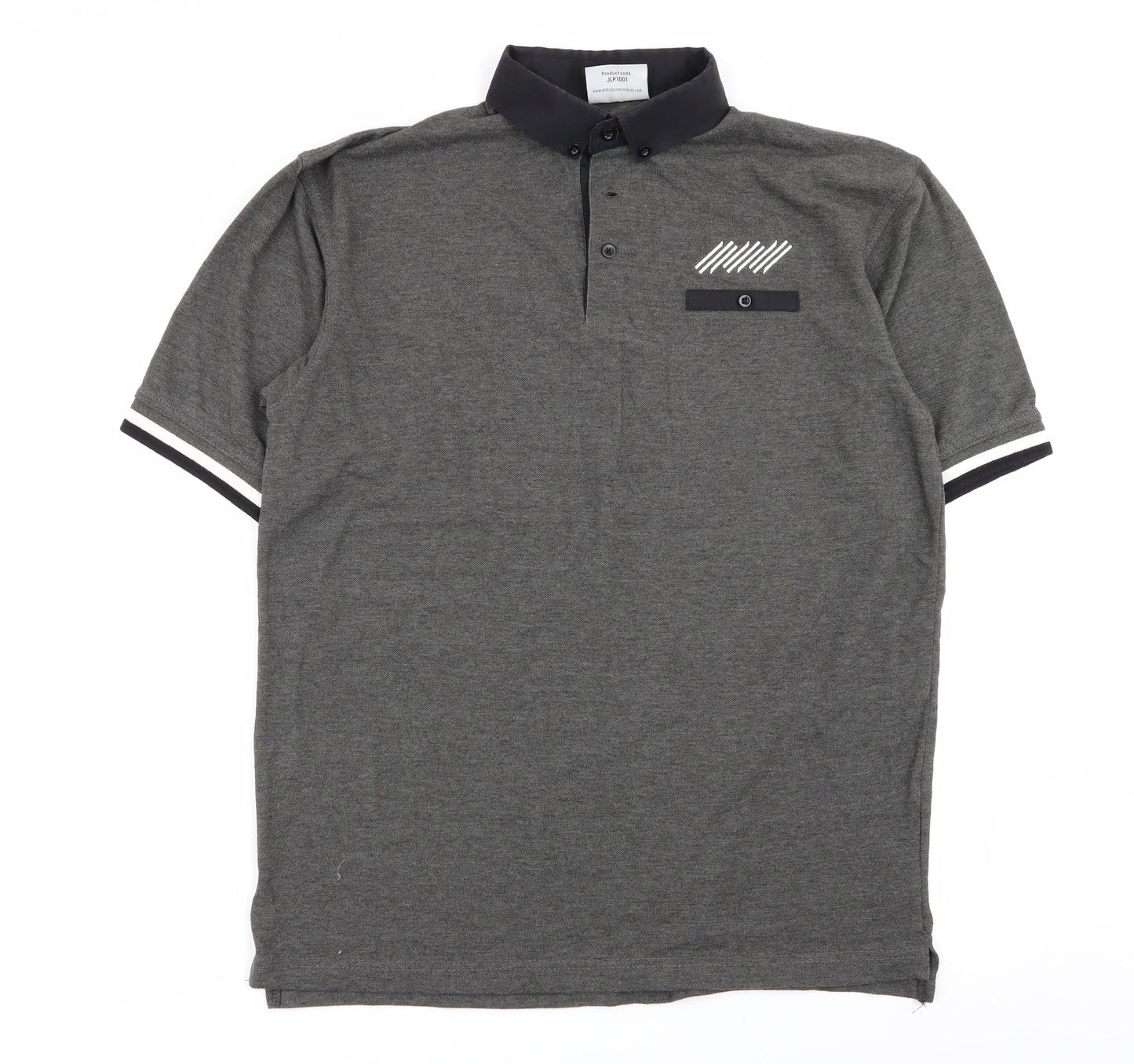 Milestone Mens Grey    Polo Size M