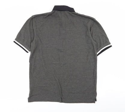 Milestone Mens Grey    Polo Size M