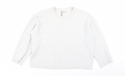 Womens UK Size 8 Stradivarius Grey Pullover Jumper