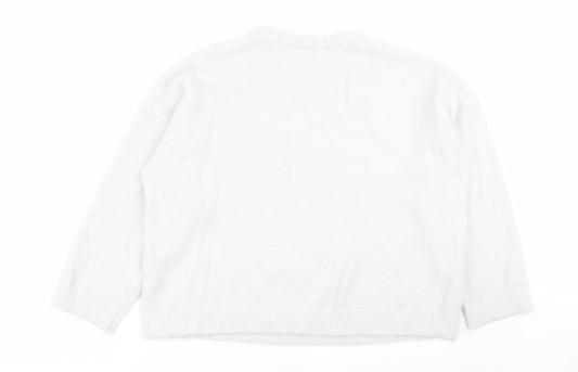 Womens UK Size 8 Stradivarius Grey Pullover Jumper