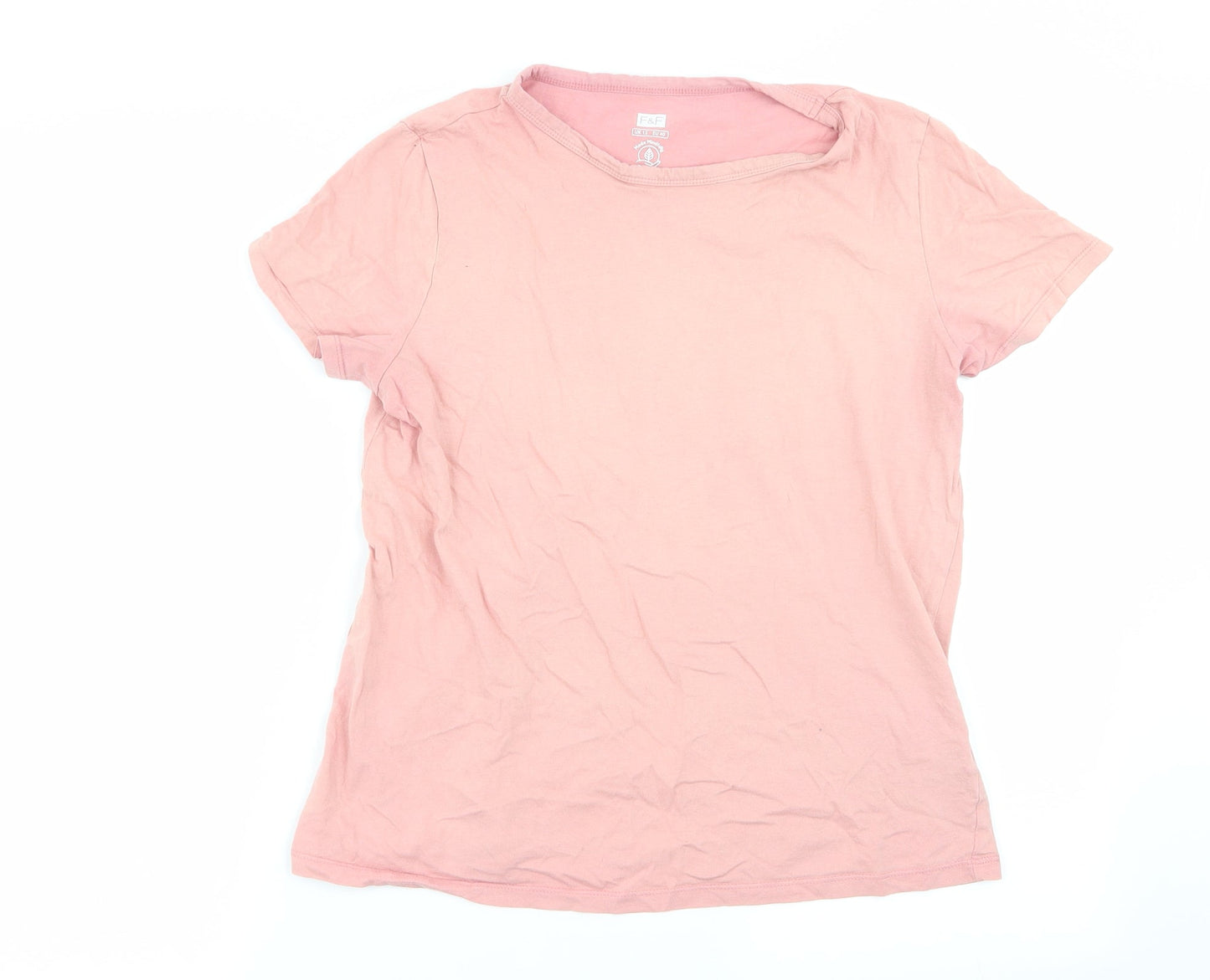 F&F Womens Orange   Basic T-Shirt Size 12