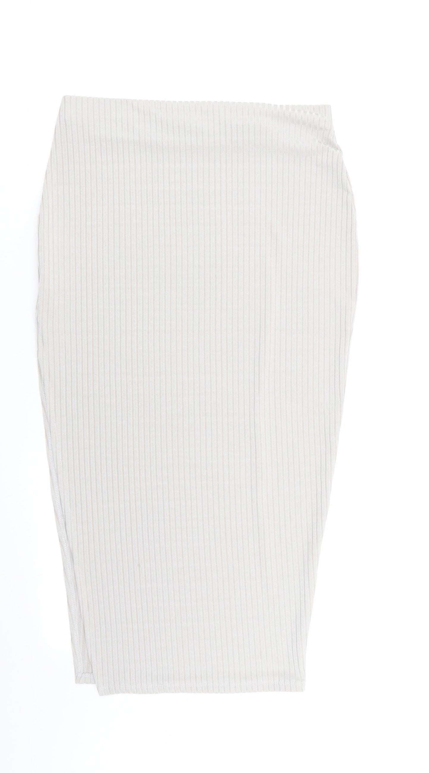 Boohoo Womens Grey   Flare Skirt Size 10  - Stretch waistband