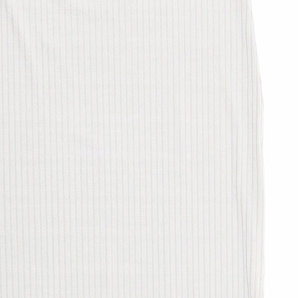 Boohoo Womens Grey   Flare Skirt Size 10  - Stretch waistband