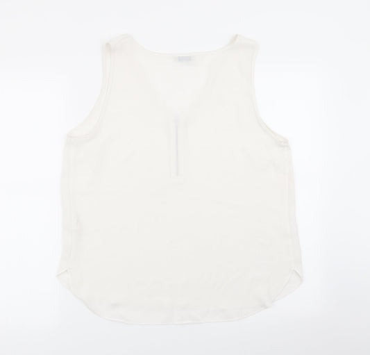 Papaya Womens White   Basic Blouse Size 14