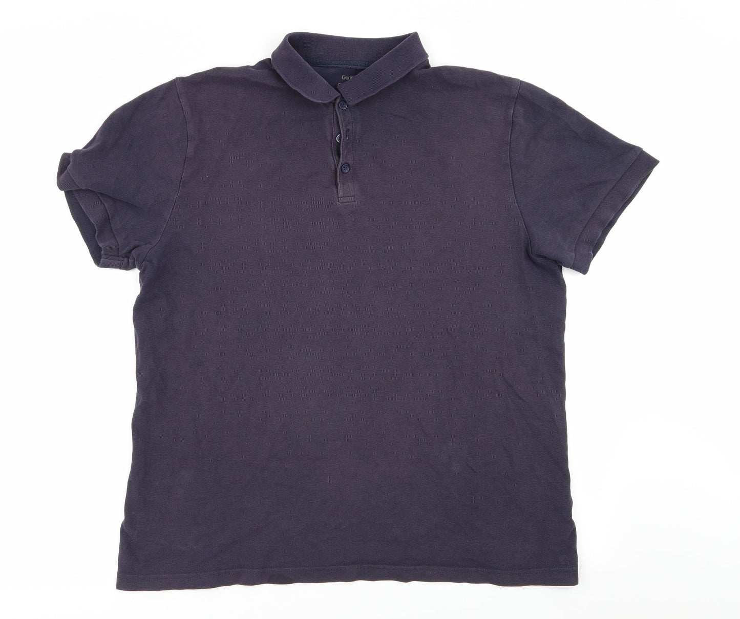 Asda George Mens Blue    Polo Size L