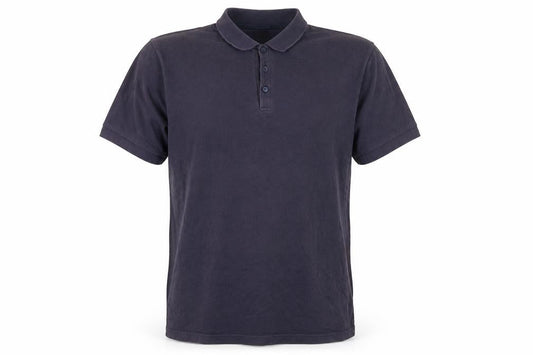 Front view of Asda George men’s blue polo, size L