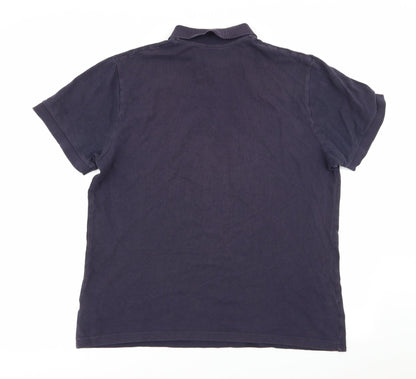 Asda George Mens Blue    Polo Size L