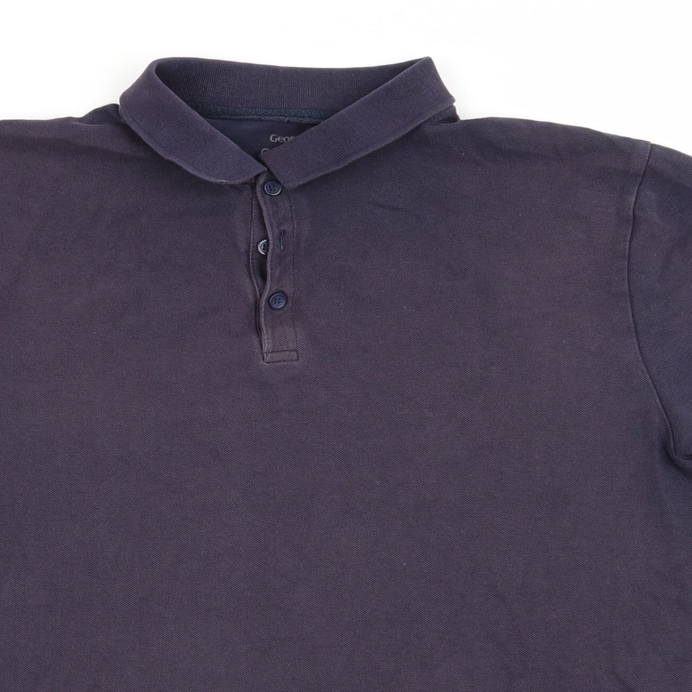 Asda George Mens Blue    Polo Size L