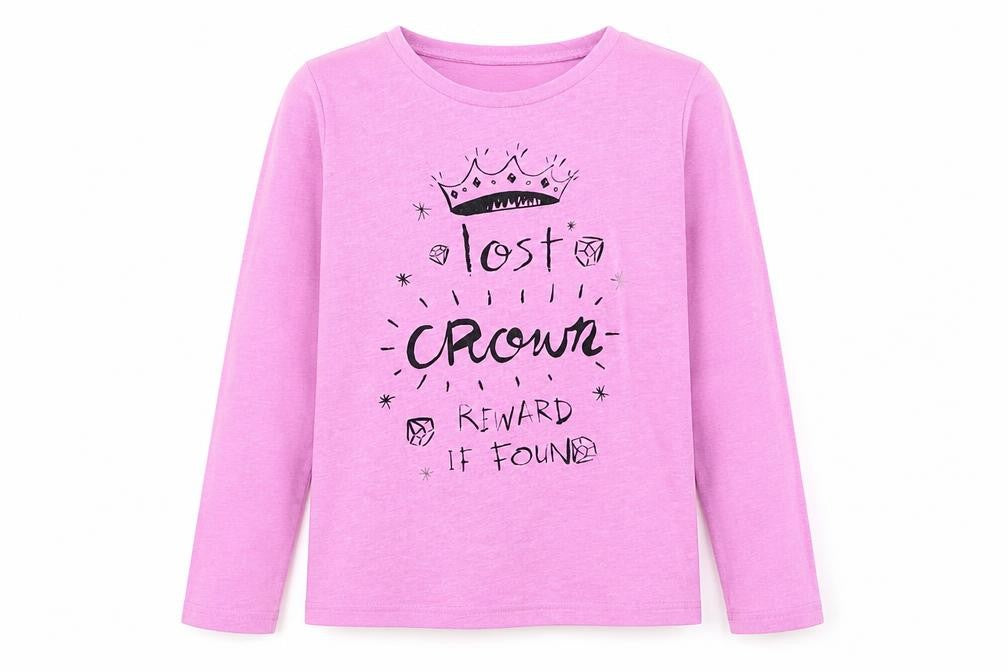 Front view of originals girls’ pink basic t-shirt, size 10, years