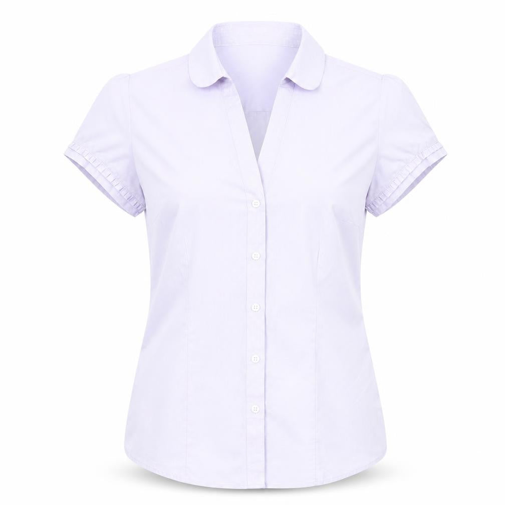 Womens UK Size 10 M&S Purple Basic Button-Up
