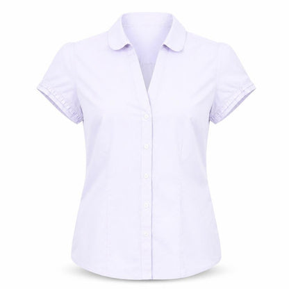 Womens UK Size 10 M&S Purple Basic Button-Up