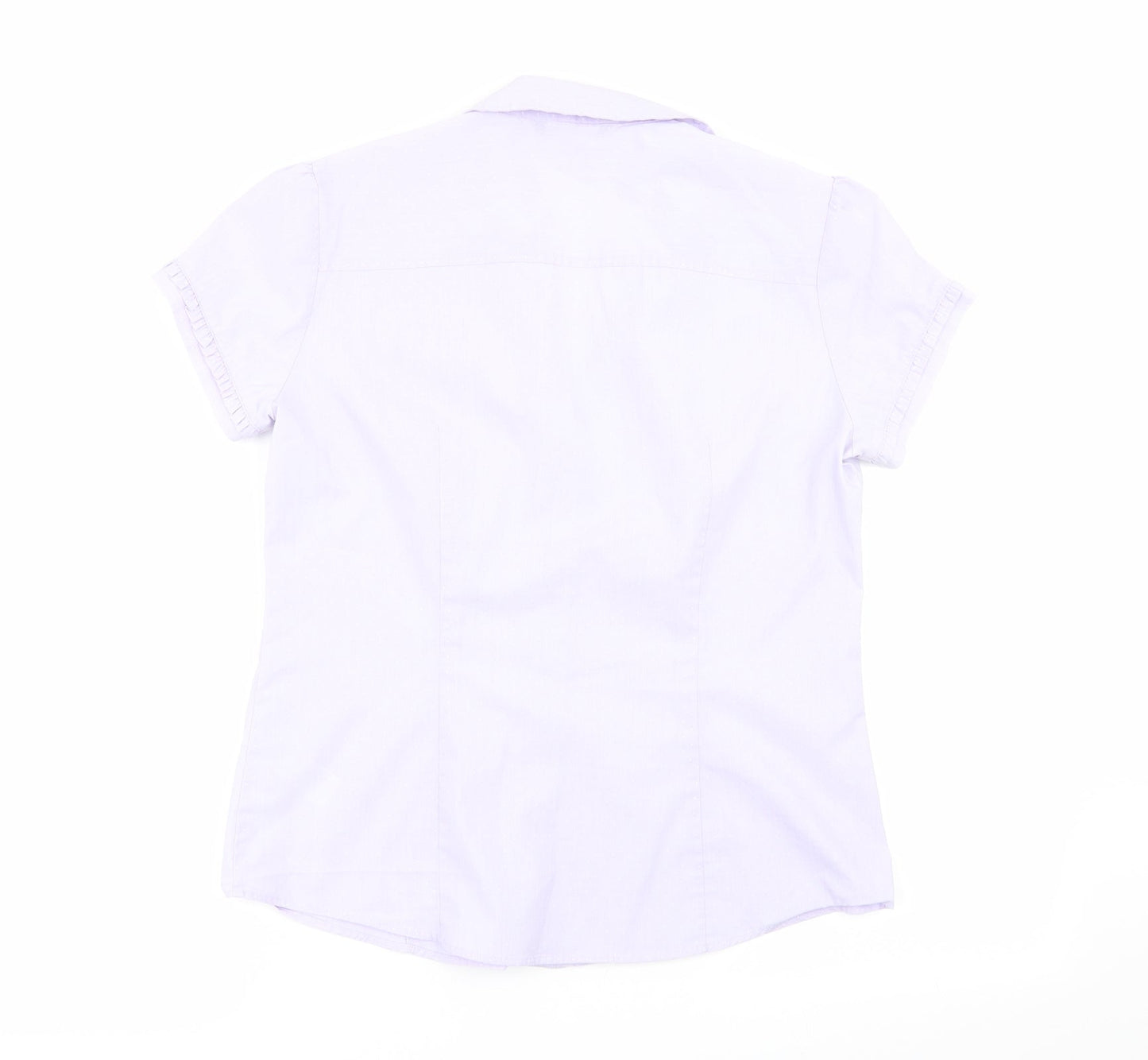 M&S Womens Purple   Basic Button-Up Size 10