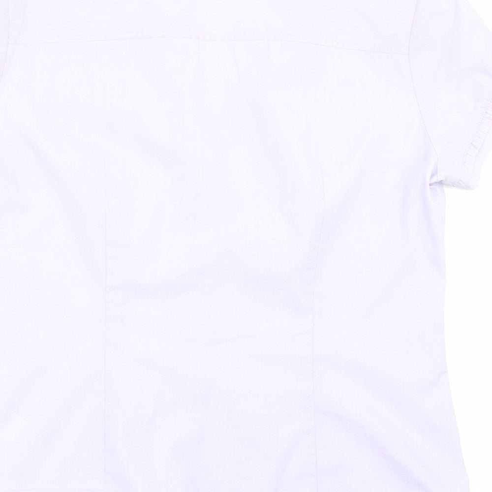 M&S Womens Purple   Basic Button-Up Size 10