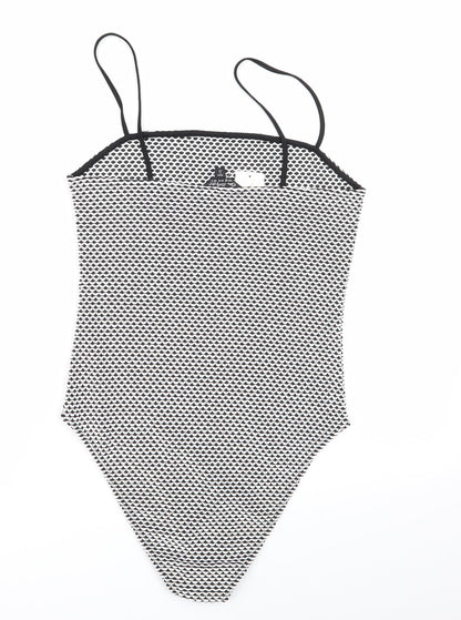 Miss Selfridge Womens Multicoloured Geometric  Bodysuit One-Piece Size 14