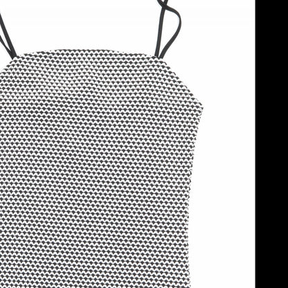 Miss Selfridge Womens Multicoloured Geometric  Bodysuit One-Piece Size 14