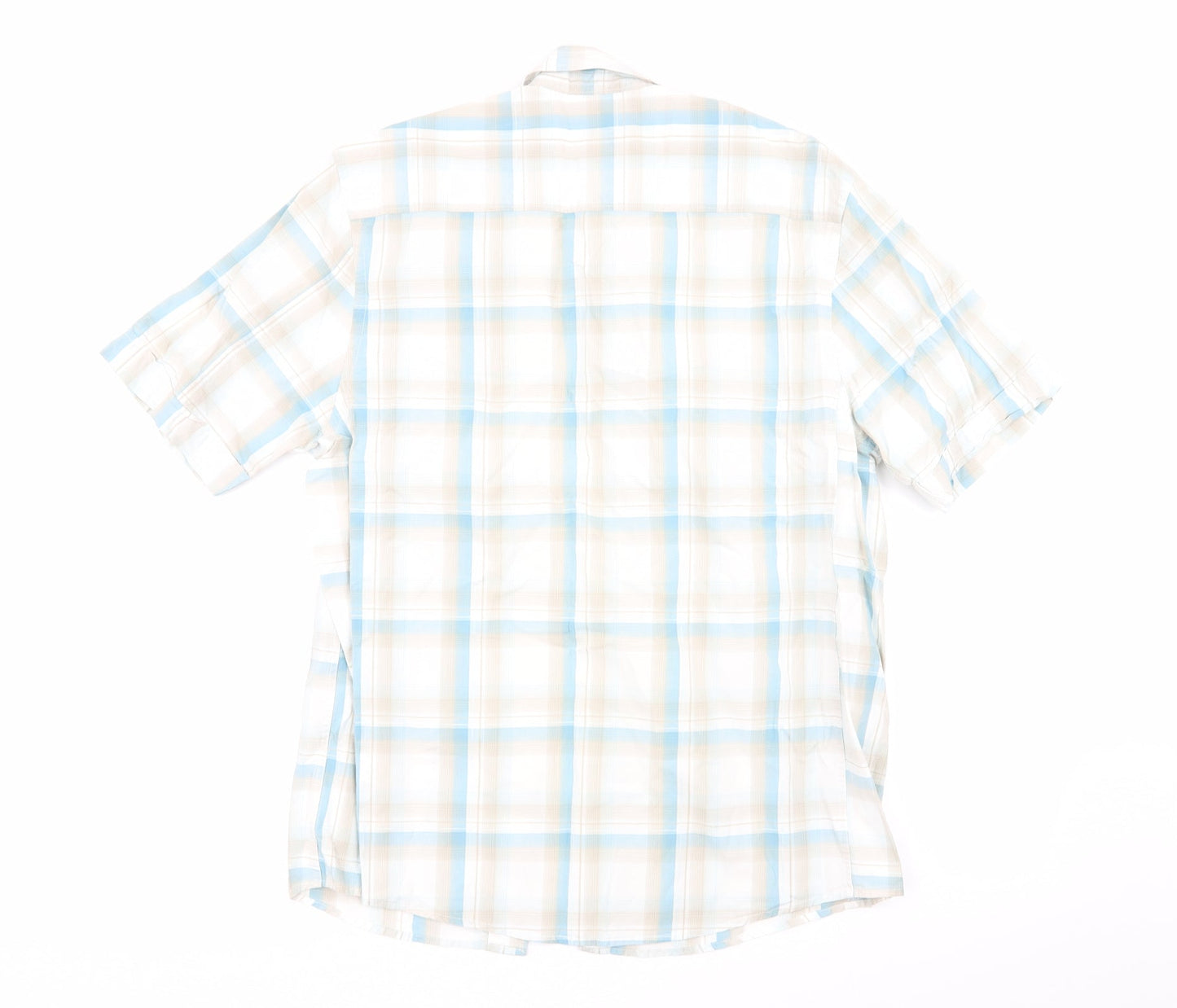 Asda George Mens Multicoloured Check   Button-Up Size M