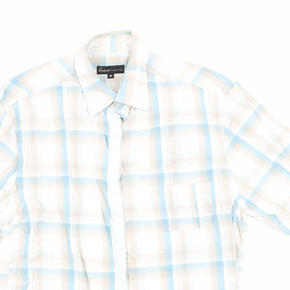 Asda George Mens Multicoloured Check   Button-Up Size M