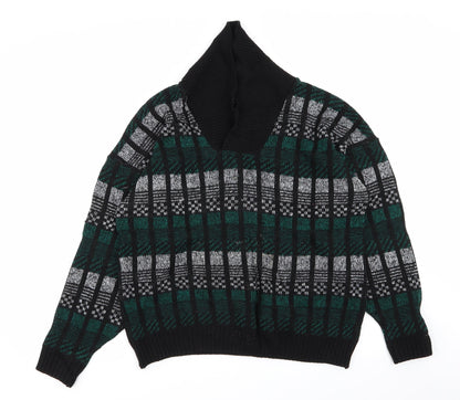 BHS Womens Multicoloured Check  Pullover Jumper Size 16