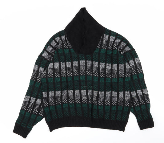 BHS Womens Multicoloured Check  Pullover Jumper Size 16