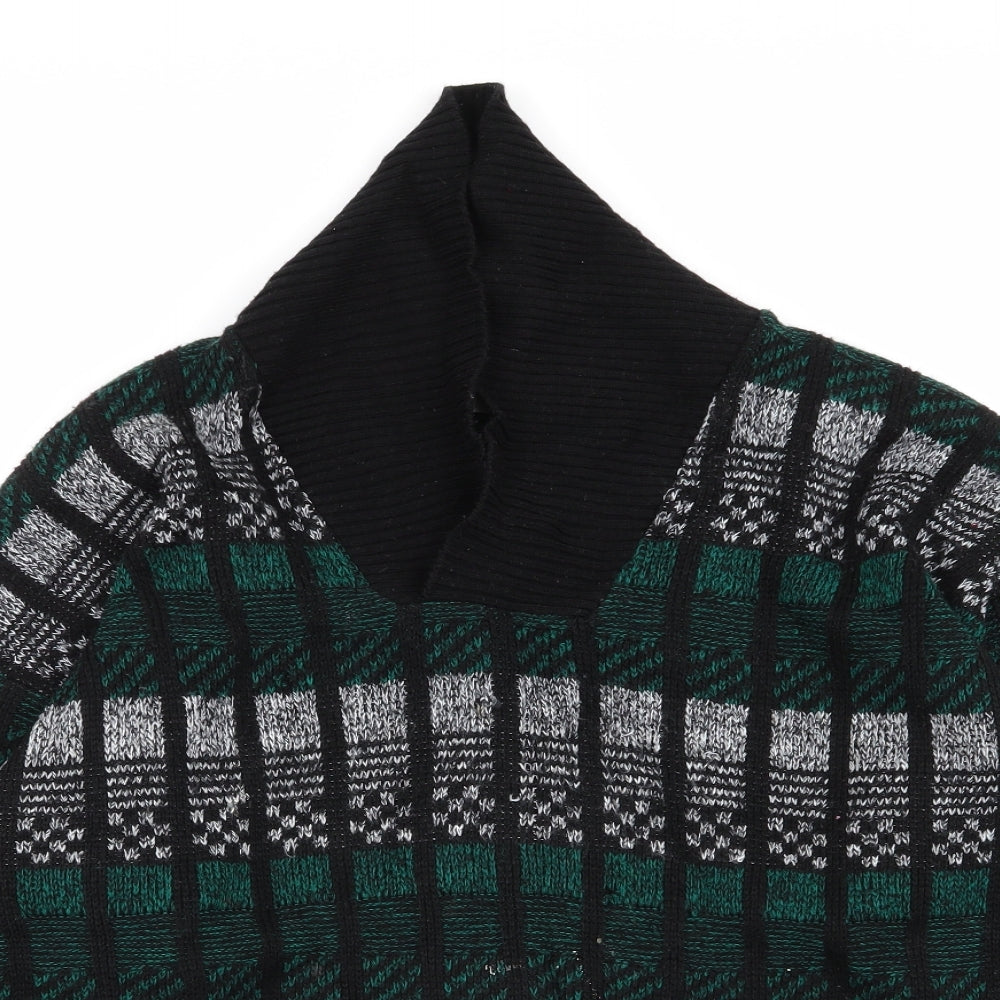 BHS Womens Multicoloured Check  Pullover Jumper Size 16