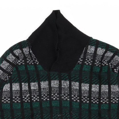 BHS Womens Multicoloured Check  Pullover Jumper Size 16