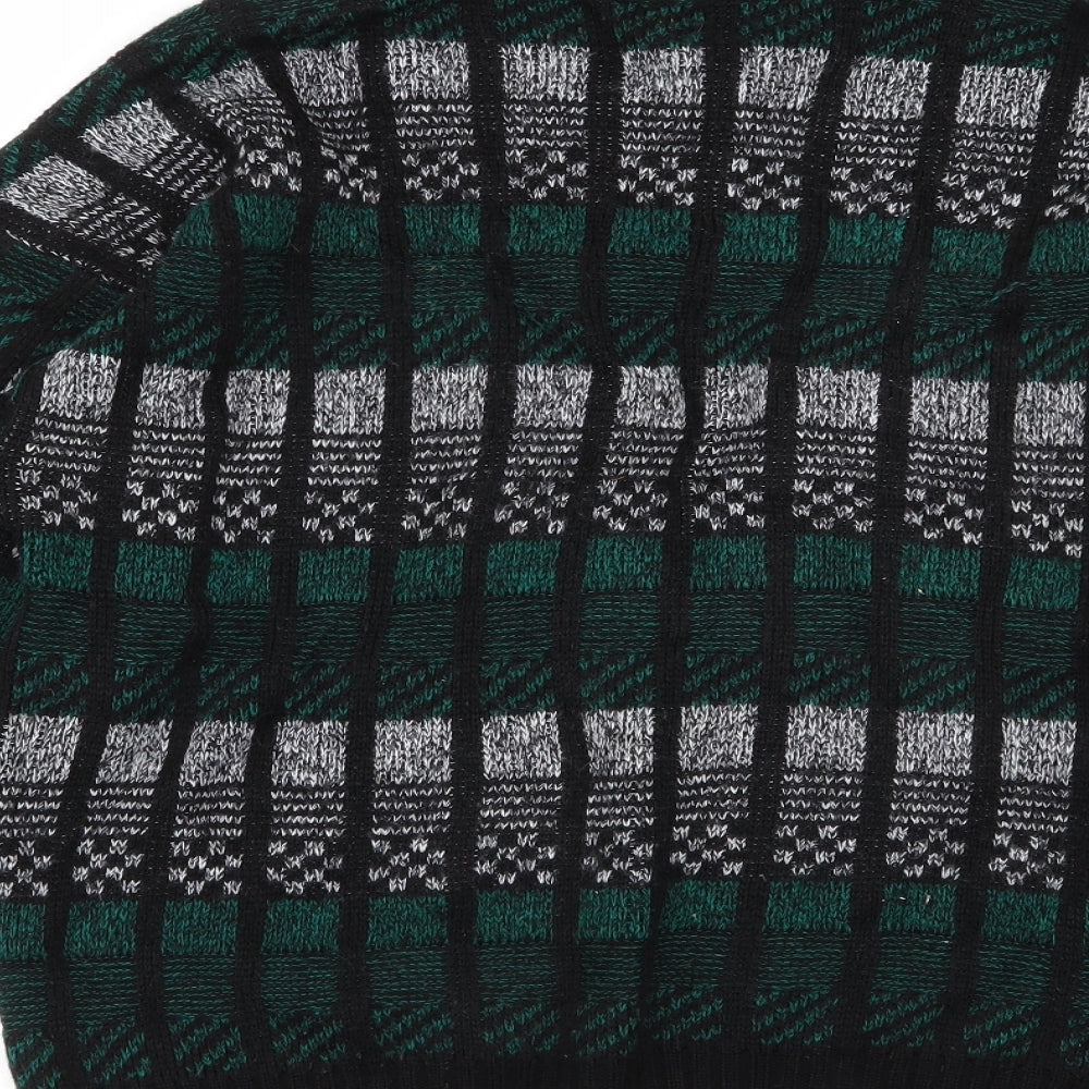 BHS Womens Multicoloured Check  Pullover Jumper Size 16