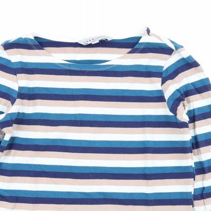 Crew Clothing Womens Multicoloured Striped  Basic T-Shirt Size 8