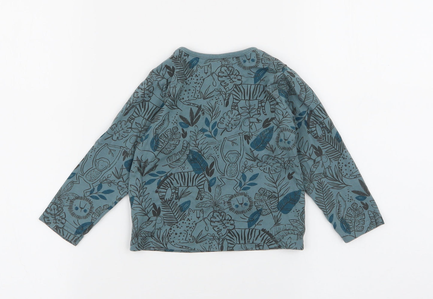 TU Girls Green Floral  Basic T-Shirt Size 9-12 Months