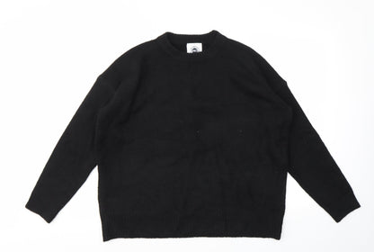 Womens UK Size L Preworn Black Pullover Jumper