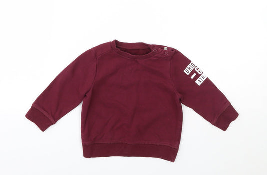 M Baby Red   Pullover Jumper Size 6-9 Months