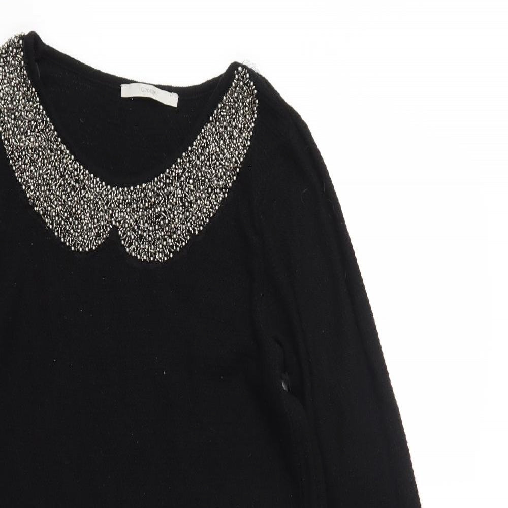 George Womens Black   Fit & Flare  Size 8