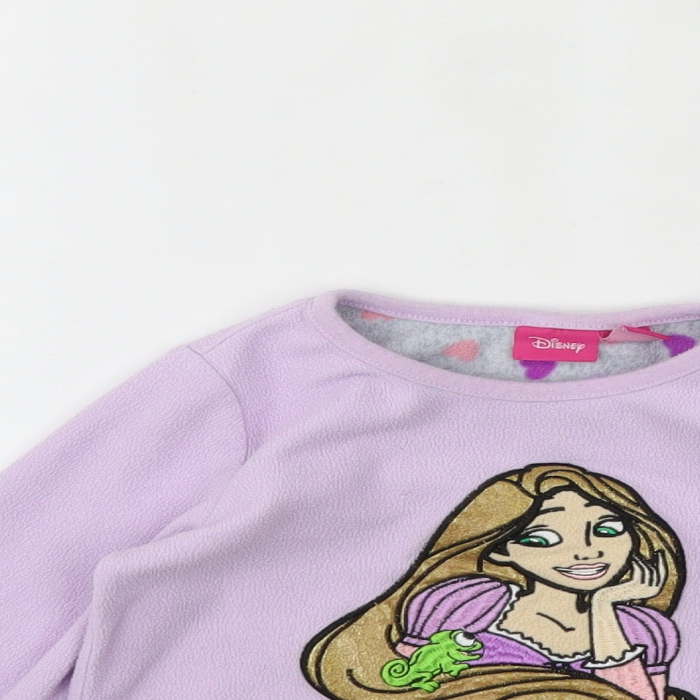 Primark Girls Purple Geometric  Top Pyjama Top Size 3-4 Years
