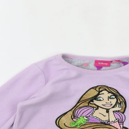 Primark Girls Purple Geometric  Top Pyjama Top Size 3-4 Years