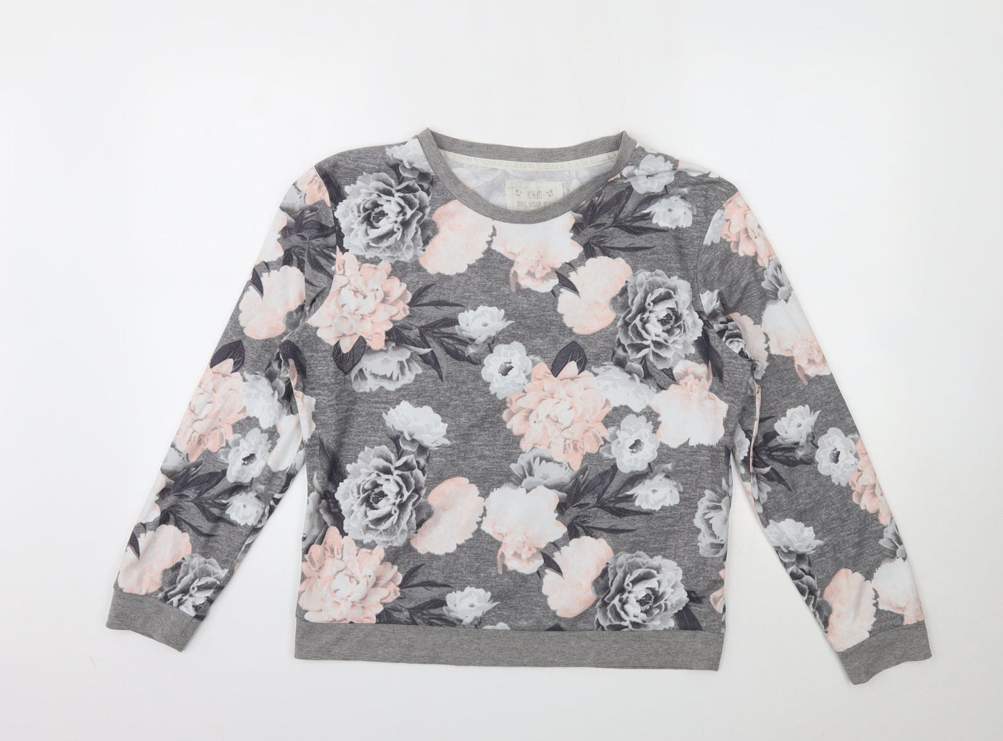 F&F  Womens Multicoloured Floral  Pullover Jumper Size S
