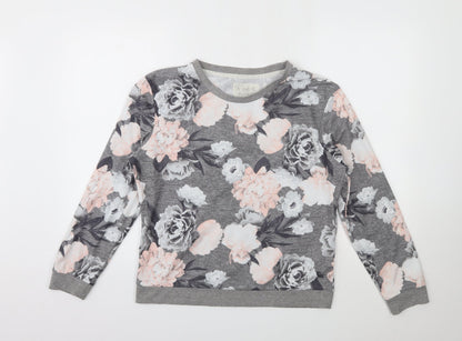 F&F  Womens Multicoloured Floral  Pullover Jumper Size S