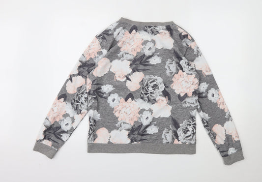 F&F  Womens Multicoloured Floral  Pullover Jumper Size S
