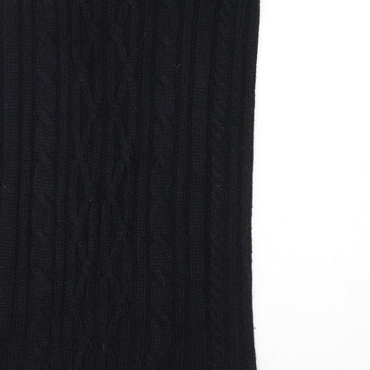 Peacocks Womens Black   A-Line Skirt Size M  - stretchy waist band